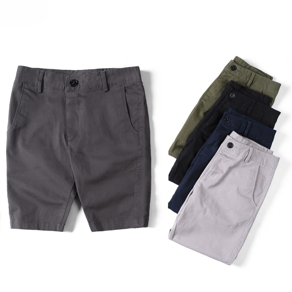 Quần Short Nam Kaki QSBS01, Mềm Mịn Màu Trẻ Trung Phong Cách Hàn Quốc