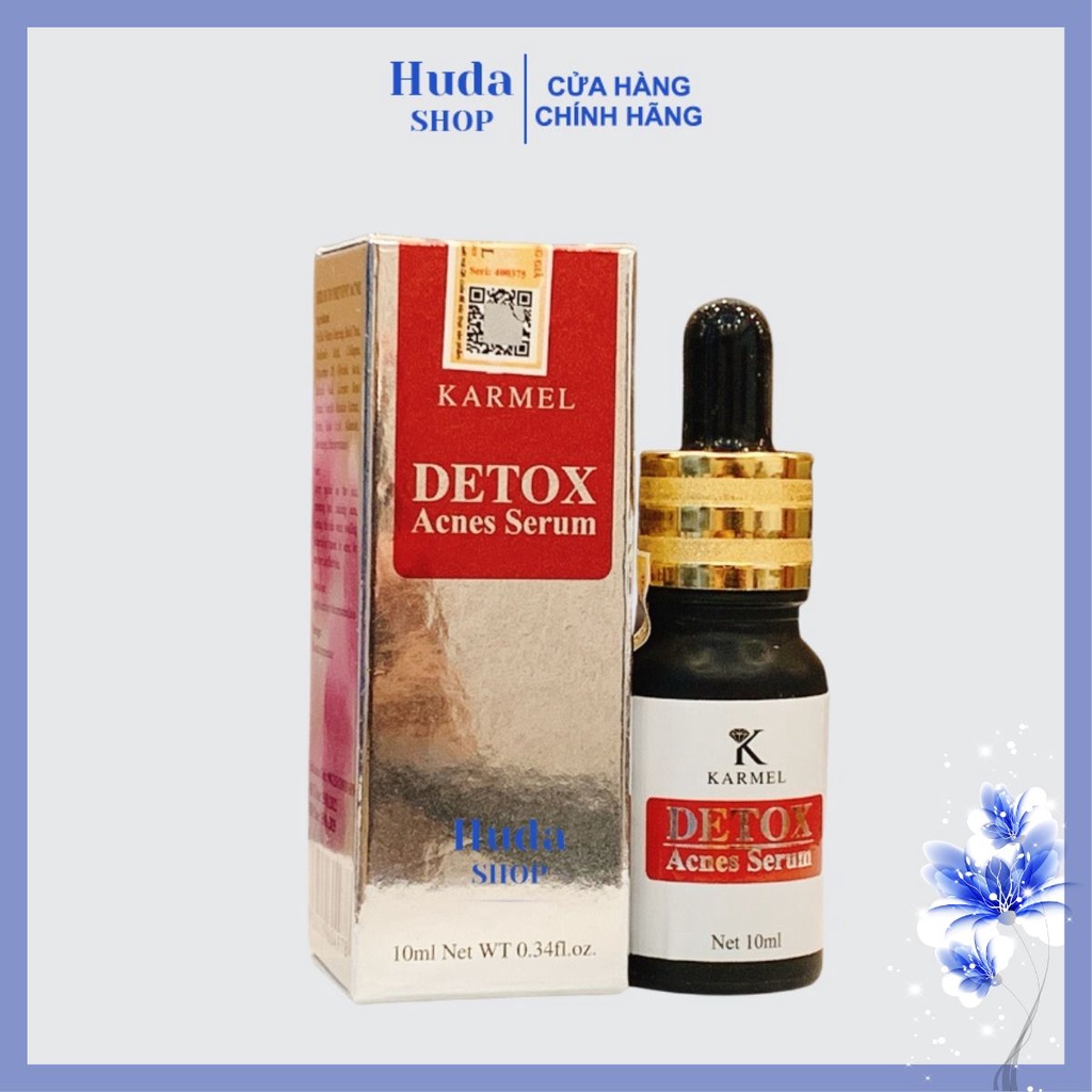 Serum Mụn Detox Acnes KARMEL 10ml – Giải Quyết Mụn Ẩn, Đầu Đen; Da Nhiễm Corticoid; Thu Nhỏ Lỗ Chân Lông - Huda shop