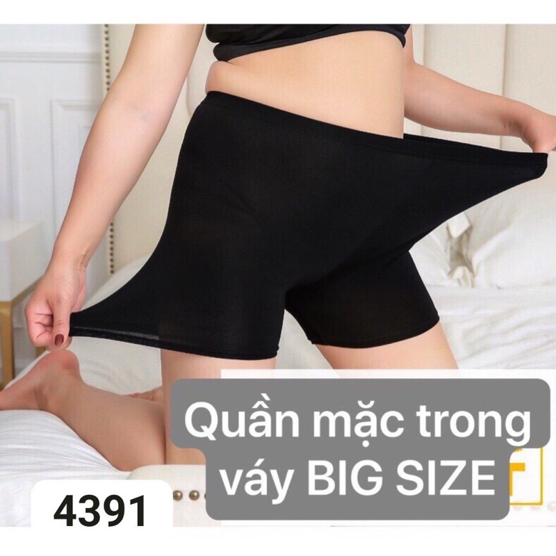 Quần mặc trong váy BIGSIZE 70-100kg form trơn hàng đại