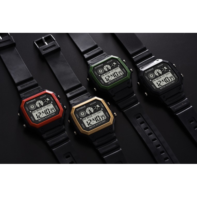 SYNOKE Đồng hồ điện tử Nam - Nữ  dành cho học sinh và  trẻ em phát sáng đầy màu sắc | BigBuy360 - bigbuy360.vn