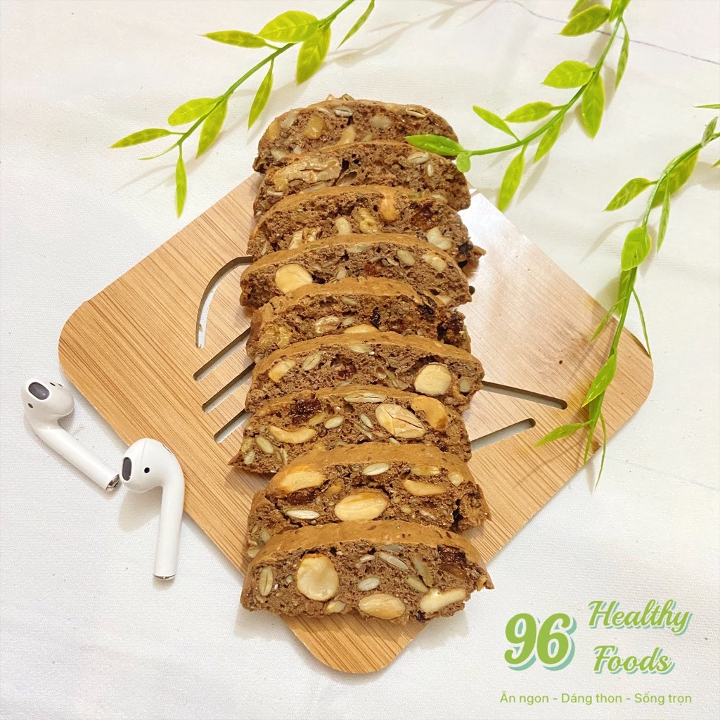 Bánh Ăn Kiêng BISCOTTI Nguyên Cám, Bánh Giảm Cân Healthy Vị Cacao 100g handmade | BigBuy360 - bigbuy360.vn