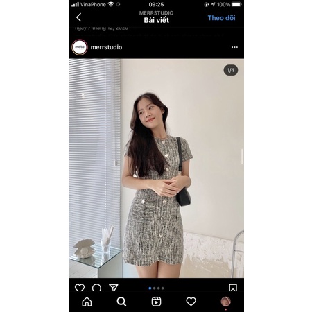 Váy Tweed merrstudio