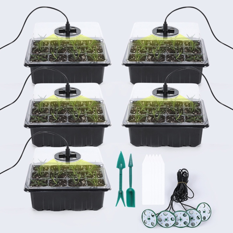 Khay Gieo Hạt Trồng Cây Có Đèn Led Tiện Dụng Cho Sân Vườn