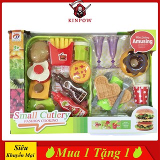 Đồ Chơi Cho Bé Gái KINPOW Mô Phỏng Các Món Đồ Ăn Nhanh Dễ Thương Đa Dạng Chi Tiết