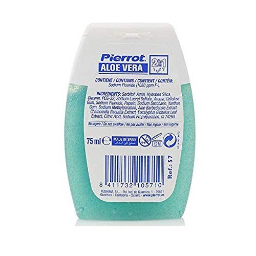 Kem đánh răng chiết xuất lô hội 2 trong 1 Pierrot 75ml