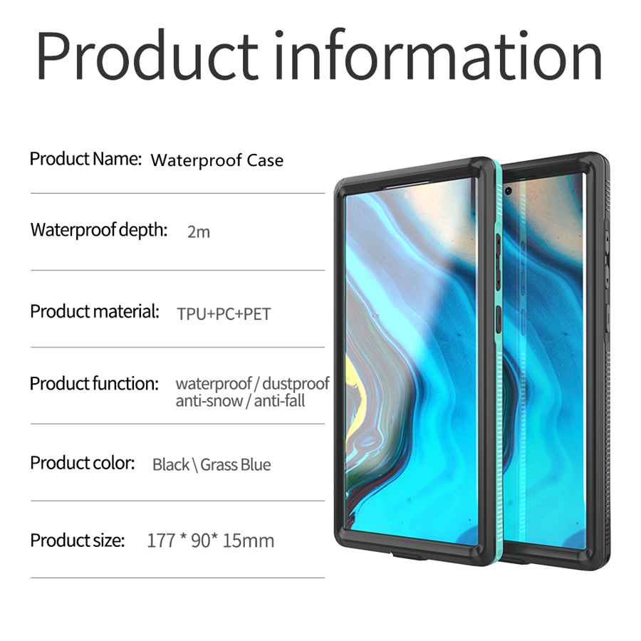 Ốp Điện Thoại Chống Thấm Nước IP68 Kèm Giá Đỡ Cho Samsung Galaxy S22 Ultra 22 Plus