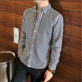 Áo Sơ Mi Kẻ Nam Vải Lụa không nhăn không sù - 𝐀𝐫𝐮 𝐒𝐡𝐨𝐩