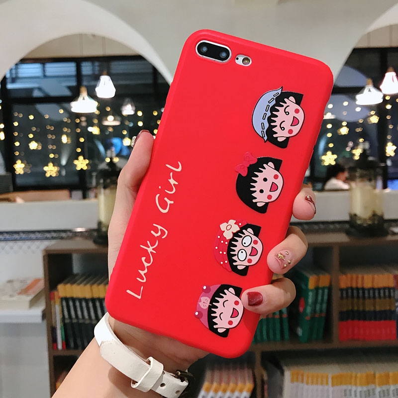 Ốp điện thoại bằng TPU mềm in hình hoạt hình Maruko dễ thương cho iPhone 6/6s/6+/6s+/7/7+/8/8+/X/XS/XS Max | BigBuy360 - bigbuy360.vn