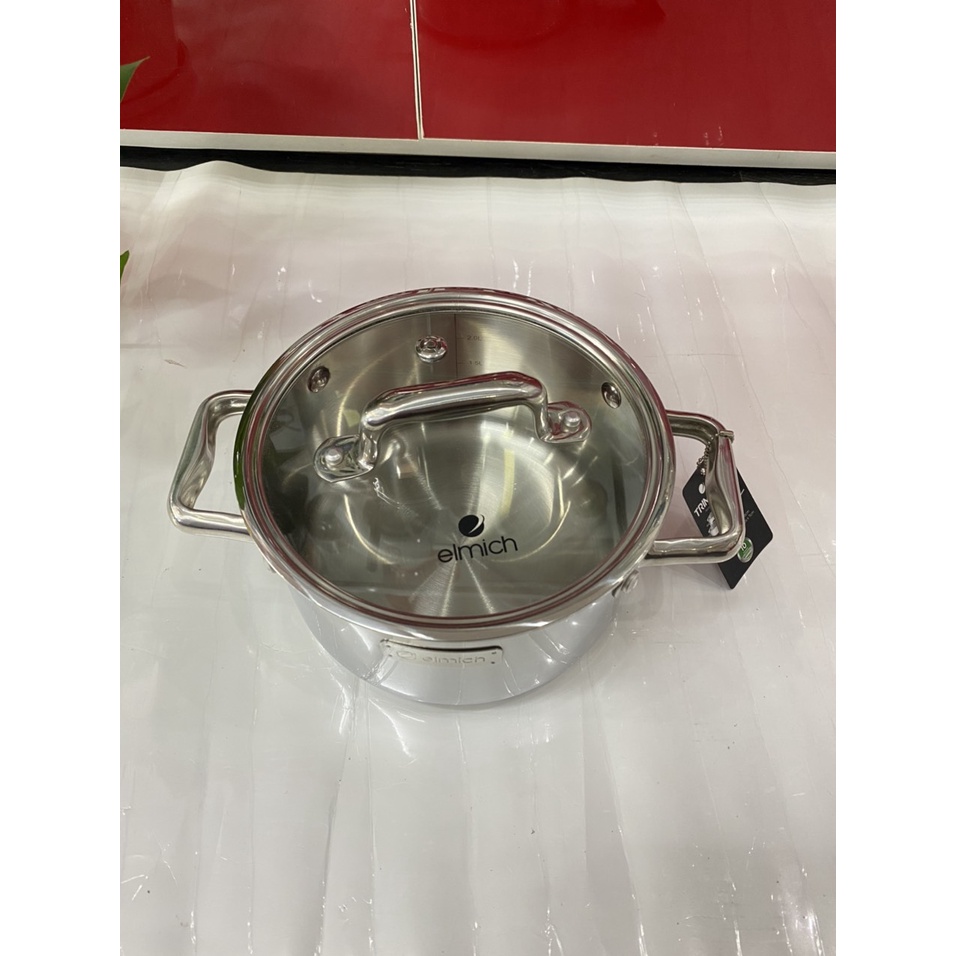 Nồi inox liền khối Elmich Trimax ECO EL-3991 size 16cm