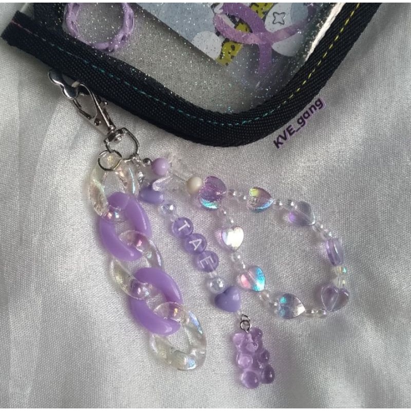 Keyrings, móc khoá Handmade kèm chuỗi xích dùng để trang trí binder, balo,... siêu xinh