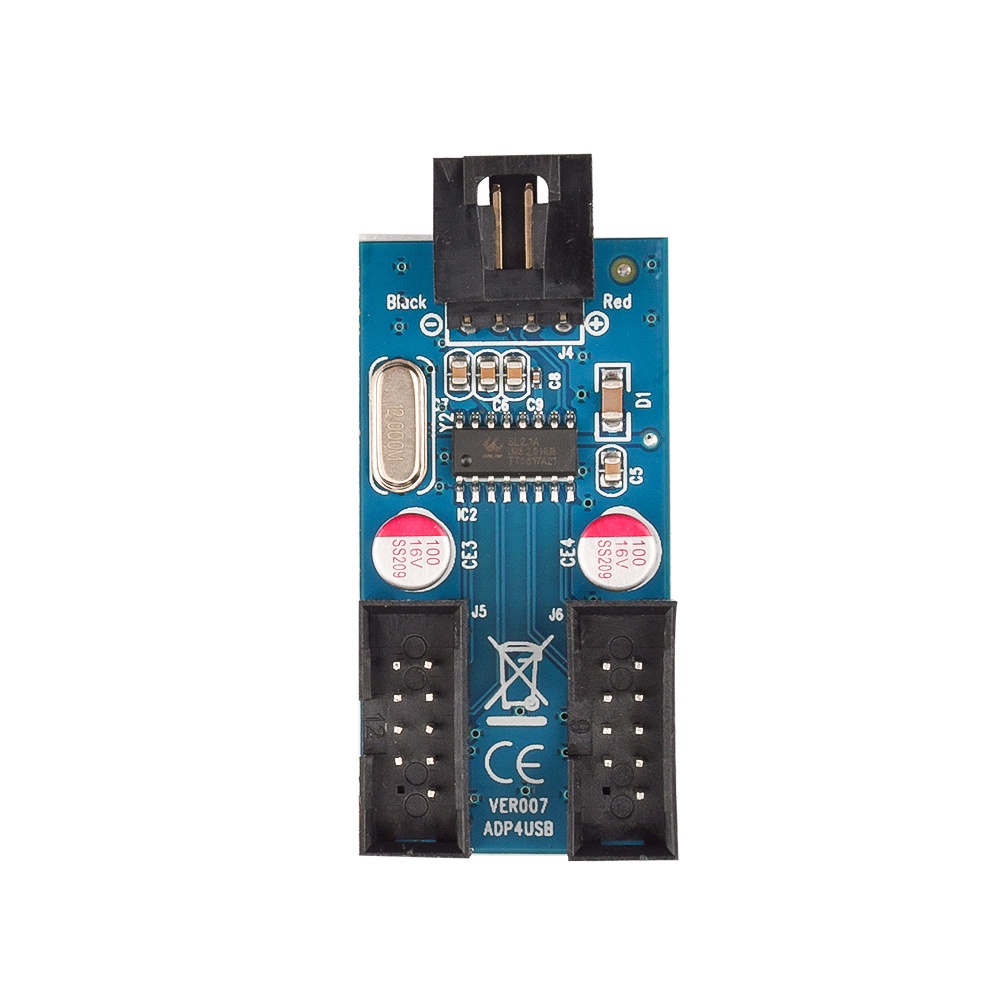 Bo mạch mở rộng PCBFUN chuyển đổi bo mạch chủ 1 sang 2 cổng Usb 2.0 9 pin sang hai cổng 9 chân