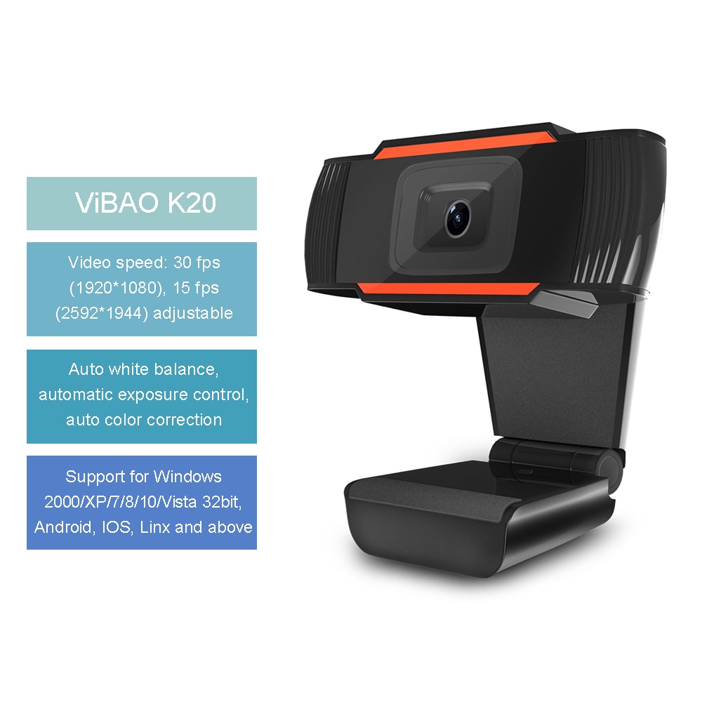 Webcam 1080p Hd Tích Hợp Micro Tiện Dụng Cho Máy Tính Laptop 4k | BigBuy360 - bigbuy360.vn
