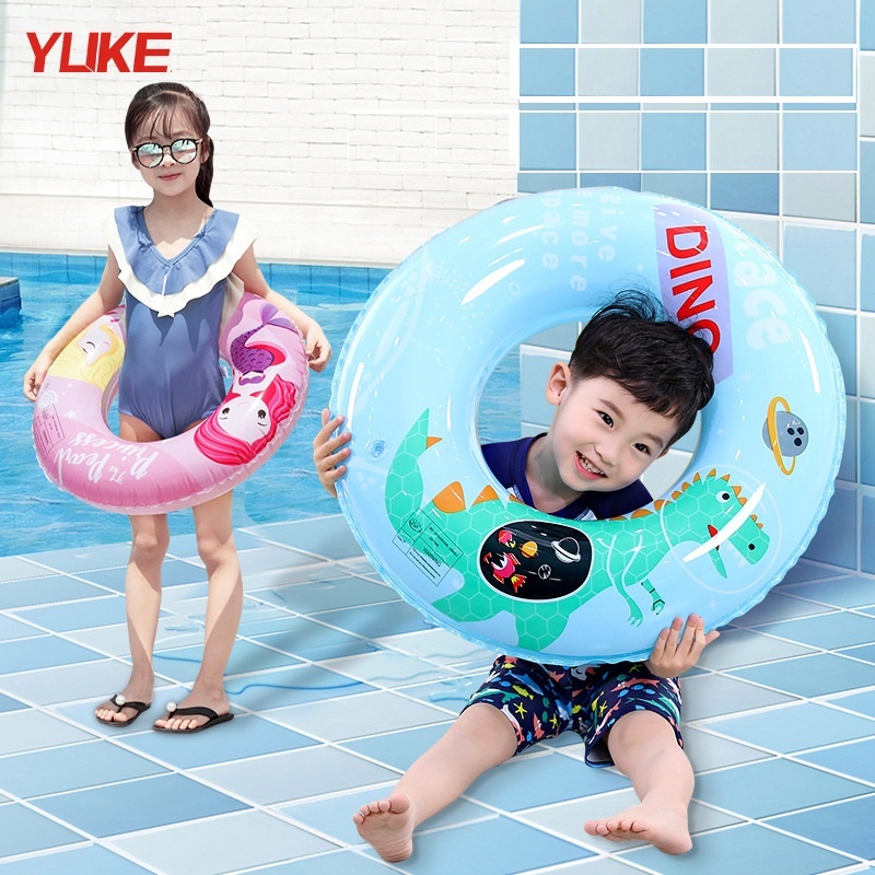 Phao Bơi Tròn Trẻ Em Cao Cấp - Phao Bơi Tròn Cho Bé Khủng Long/Tiên Cá - Phao Bơi Bé Trai- Phao Bơi Bé Gái