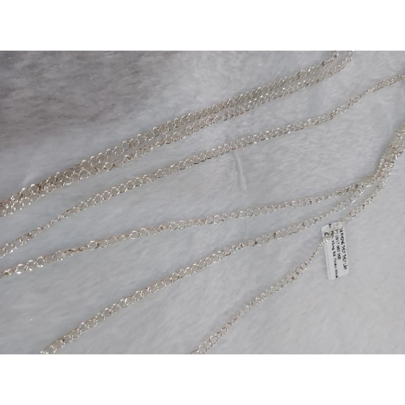 1m Dây xích bạc S925 làm dây chuyền, vòng tay, dây xích tăng đơ mở rộng vĩnh viễn bảo hành bạc