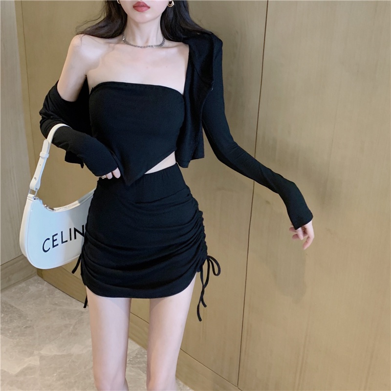 Chân Váy Rút Dây Ngắn Chân Váy Body Chất Liệu Thun Co Dãn Cao cấp Thời Trang Sugal CV NU 013V2