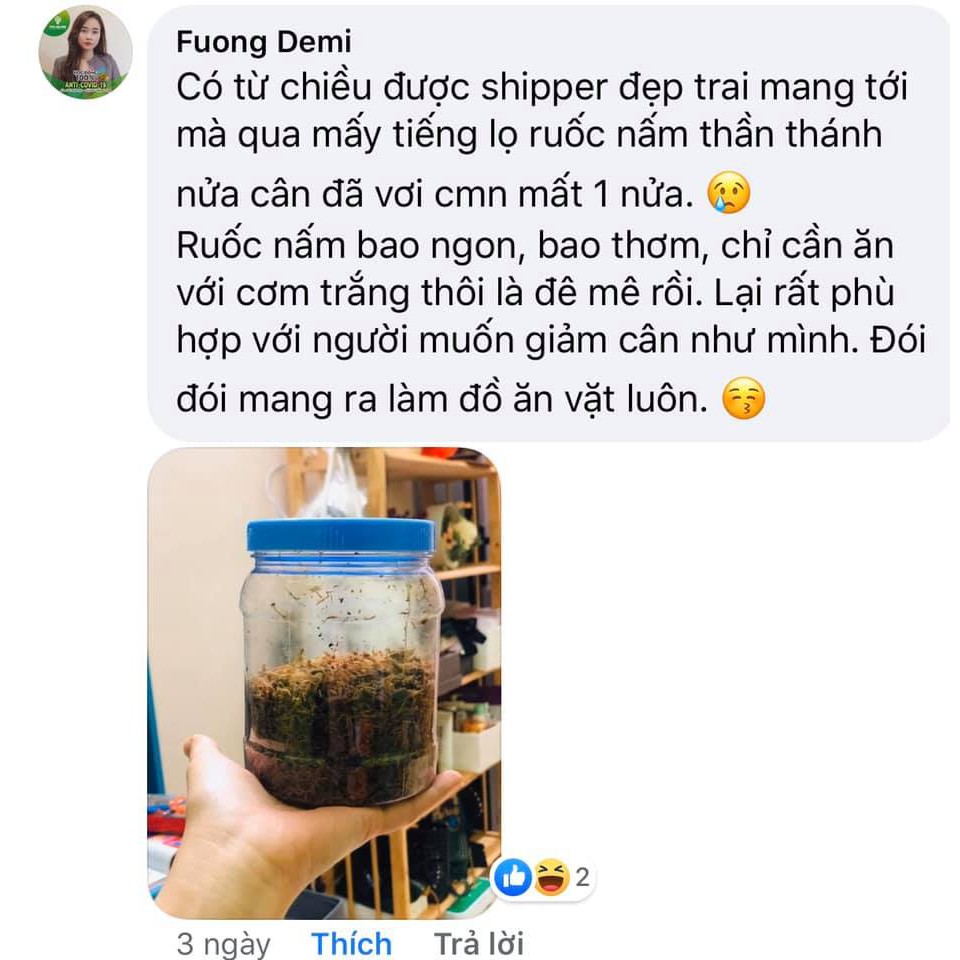 Ruốc nấm hương dã tay hộp 500gr - 100% chân nấm hương loại 1 | BigBuy360 - bigbuy360.vn