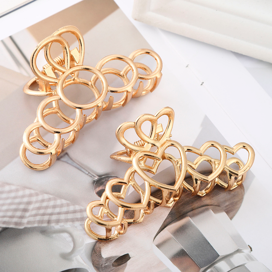 Kẹp Tóc Kim Loại 8cm Phong Cách Hàn Quốc Cho Nữ