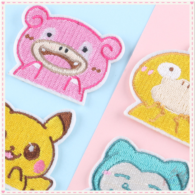 Miếng Dán Ủi Thêu Hình Pokemon Đáng Yêu