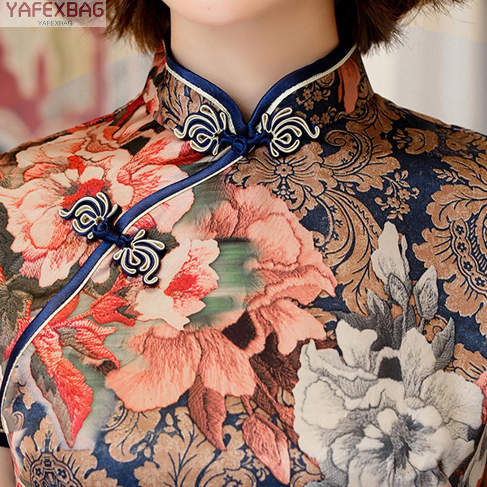 Sườn Xám Họa Tiết Rồng Phượng Hoàng Độc Đáo