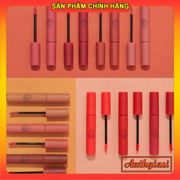 Son kem lì 3CE Stylenanda Velvet Lip Tint nhiều màu Siêu Hot