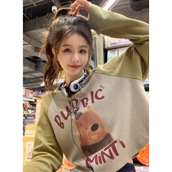 Áo sweater Tay Ngắn Cổ Tròn Dáng Rộng In Họa Tiết Phong Cách Hàn Quốc Thời Trang 2022 Cho Nữ
