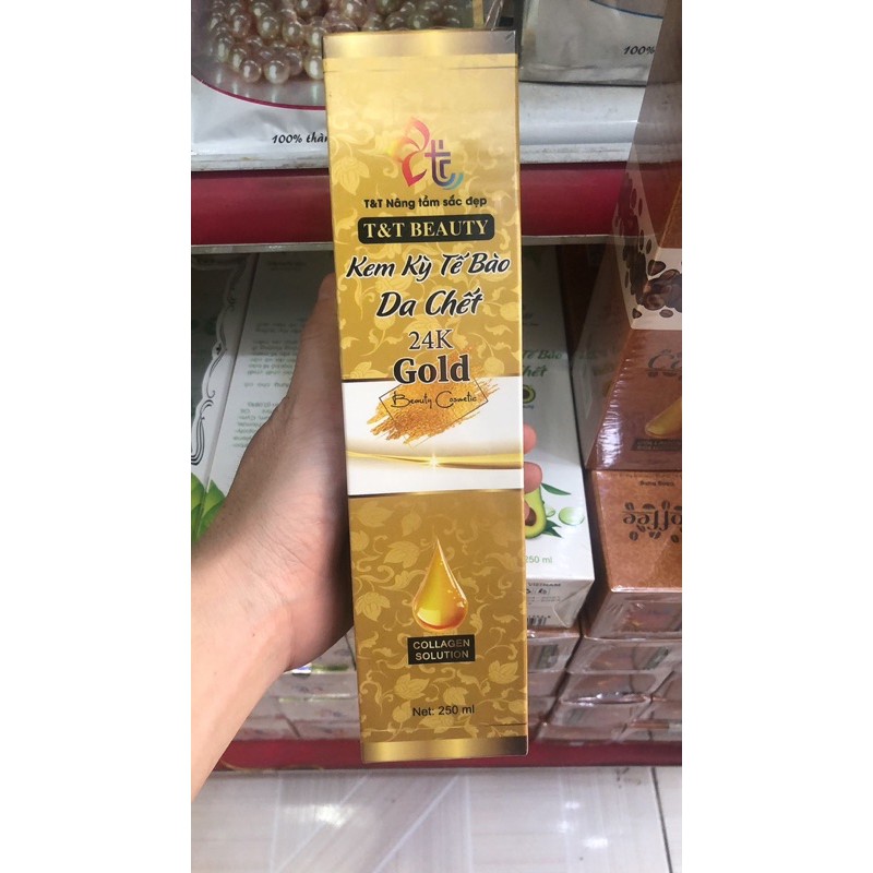Kem kỳ tế bào da chết T&amp;T beauty 250ml (Bơ, Coffee, Gold)