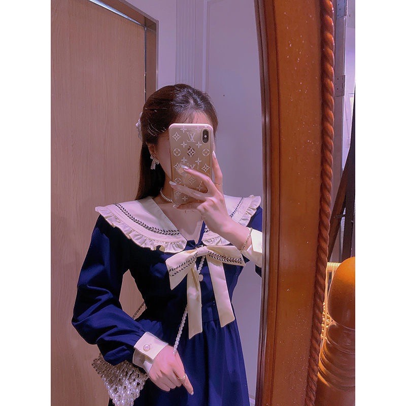 SẴN | Đầm tiểu thư dáng xoè dài tay