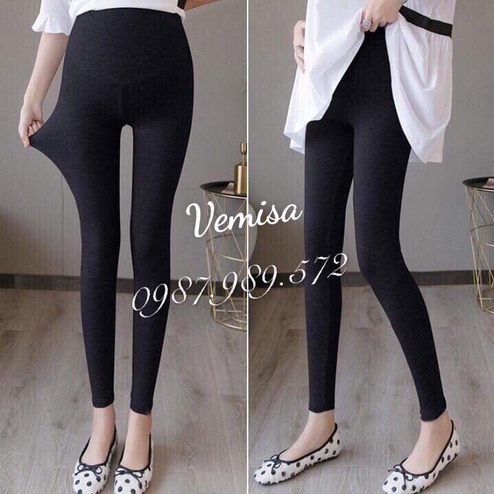 Quần bầu legging LEN TRƠN 001 không đáp bụng