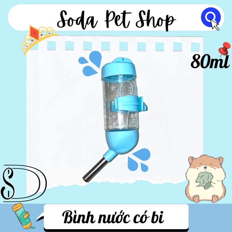 Bình Nước Bi 80ml Cho Hamster