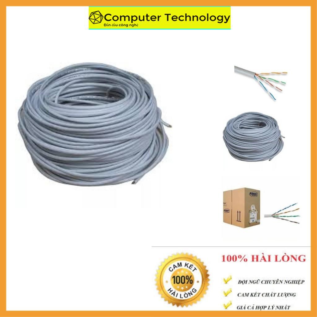 Dây cáp mạng - Cuộn dây mạng CAT 5e AMPP , cáp mạng cat5e cuộm 305m chất liệu hợp kim cao cấp