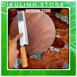 Dao thái inox 304 cán gỗ size to, dao thái thịt siêu bén.