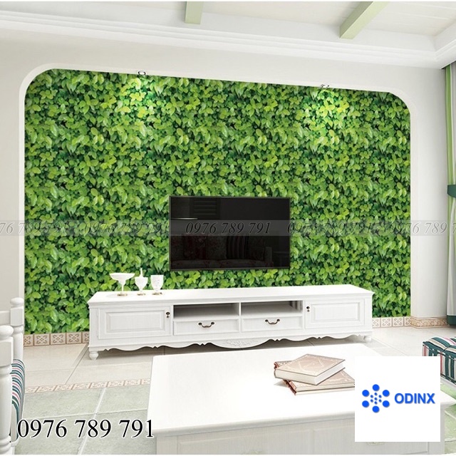 CUỘN 10M GIẤY DÁN TƯỜNG (decal cuộn) MÃ THẢM LÁ 3D