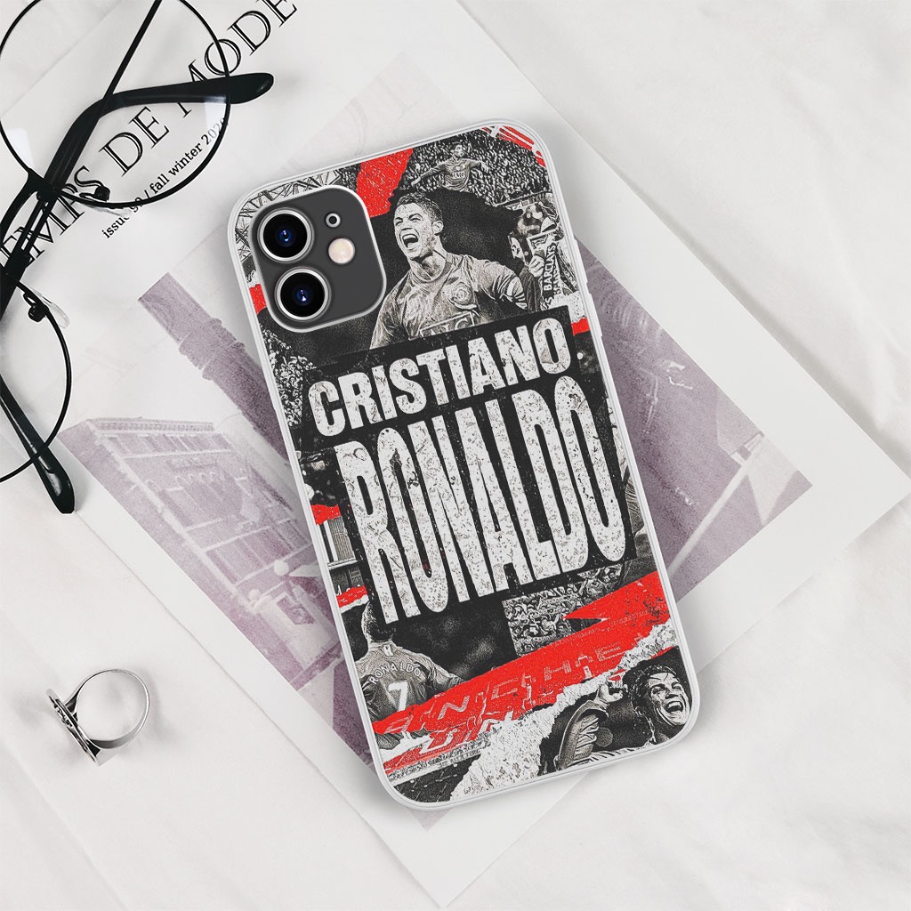 Ốp Lưng ronaldo paper art pro 13 11 12 promax 7 8 plus xs X Xr RONPOD20210027