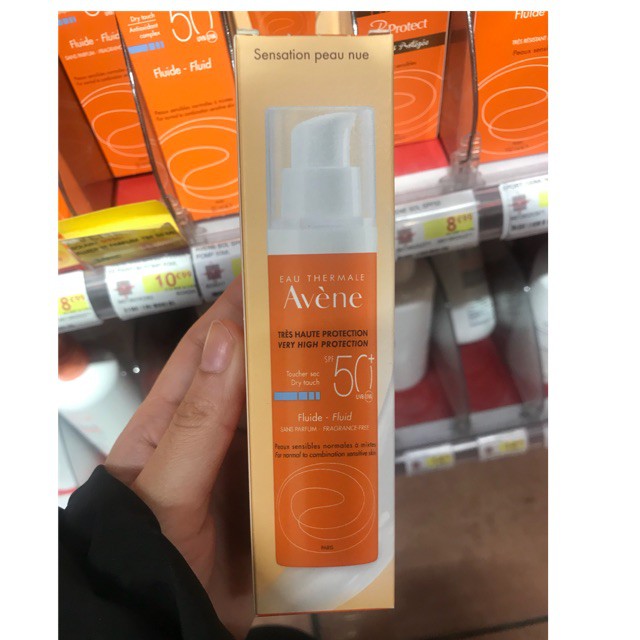 (AUTH- PHÁP) Kem chống nắng Avene Dry Touch Fluide SPF50+ 50ml | BigBuy360 - bigbuy360.vn