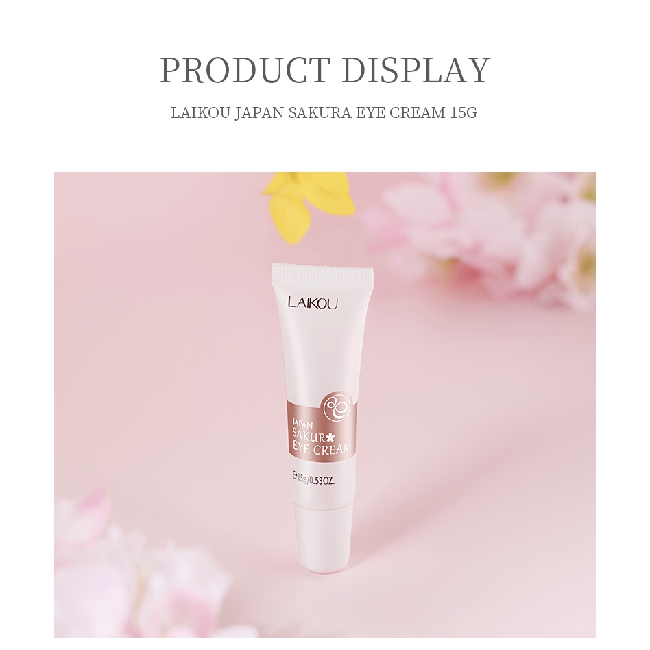 LAIKOU Sakura Eye Cream 15g + 3g Sleeping Mask 2pieces Skincare Set