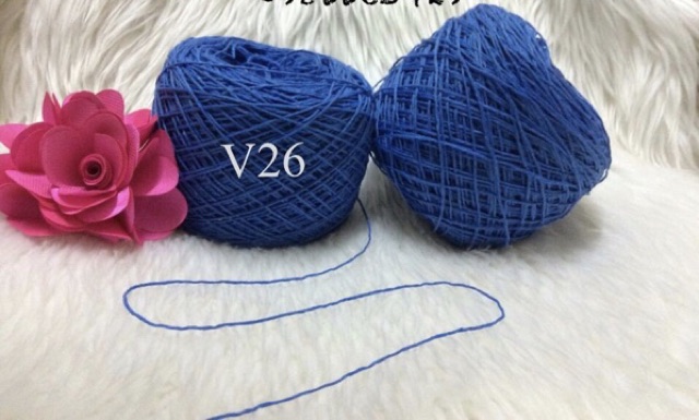 Chỉ móc sợi cotton hàng Việt Nam cỡ 1mm