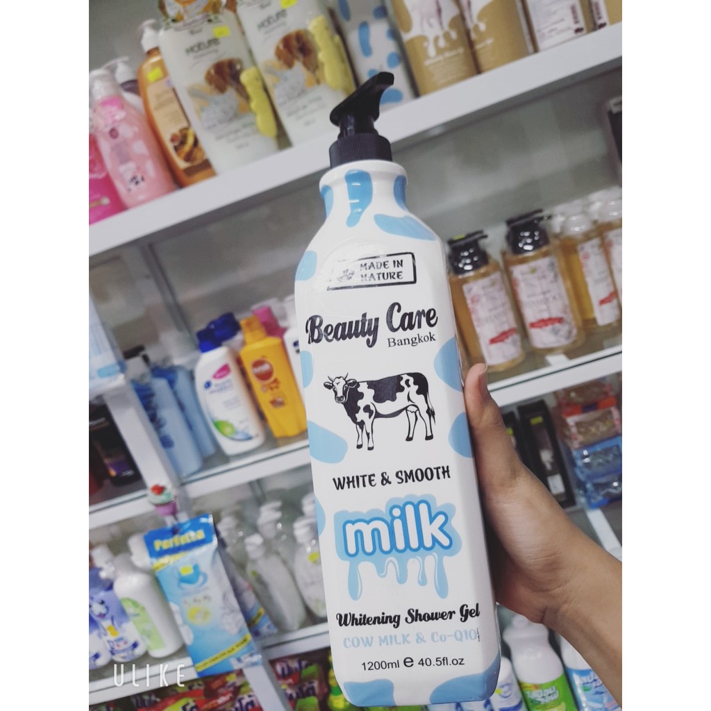 Sữa Tắm Trắng Da Beauty Care White Cow Milk & Co-Q10 Thái Lan 1200ml