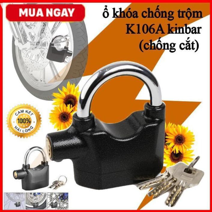 Khóa Chống Trộm, Khóa Cửa, Xe Máy, Tủ Cho Gia Đình Có Còi Hú Báo Động, Chống Cắt An Toàn Tuyệt Đối