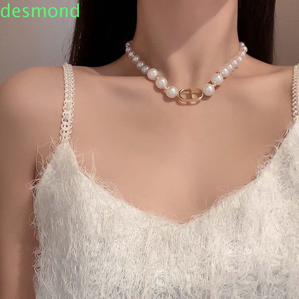Vòng cổ xâu hạt ngọc trai nhân tạo retro phong cách Hàn Quốc ngọt ngào dành cho phái nữ