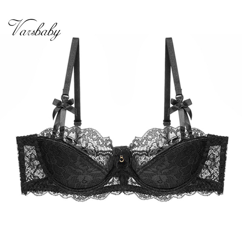 Áo ngực VARSBABY vải ren siêu mỏng phong cách quyến rũ thời trang dành cho nữ