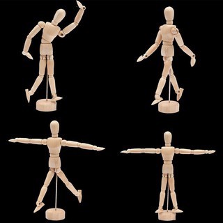 168- Mô hình người gỗ mỹ thuật dùng để trang trí, tập vẽ