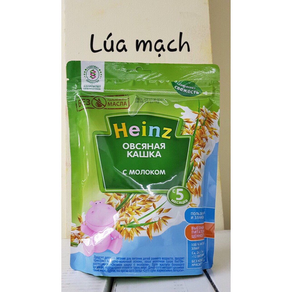 Bột ăn dặm Heinz Nga gói 200g đủ vị cho bé từ 4 tháng