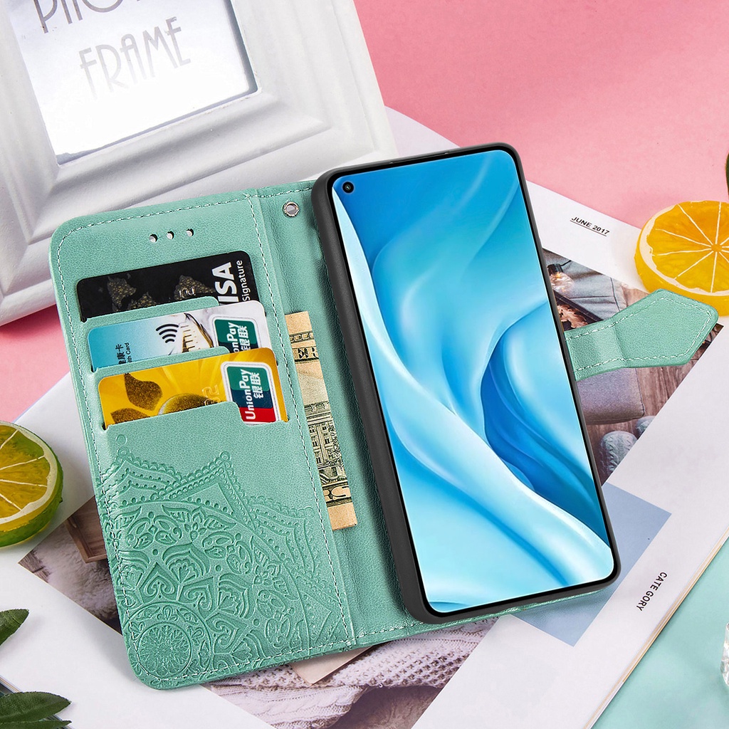 Xiaomi 11 Lite NE T Pro 11Lite NE 11T Pro MI11T Pro MI11Lite NE 4G 5G Điện thoại da Flip Case Thẻ Solt Khe cắm Ví chống sốc Giá đỡ đứng Bảo vệ toàn diện Bướm dễ thương Vỏ điện thoại