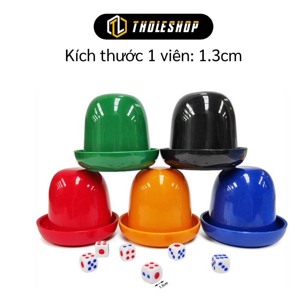 Đồ Chơi Lắc Xí Ngầu - Bộ Xí Ngầu Kèm 5 Viên Xúc Xắc Cho Bé Chơi 8410