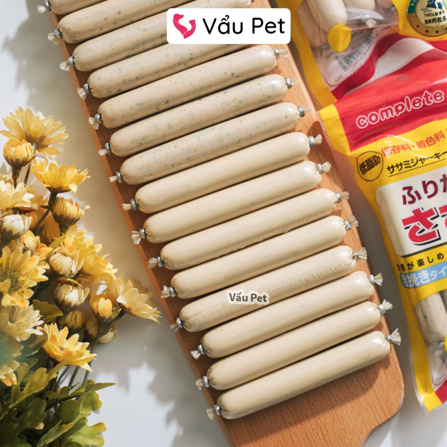 Xúc xích cho chó mèo thú cưng gói 8 chiếc - Đồ ăn cho chó mèo Vẩu Pet Shop