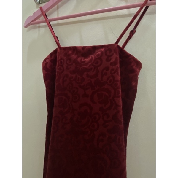 ĐẦM VELVET 2 DÂY F21