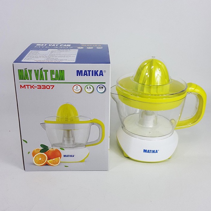 Máy vắt cam Matika tự động dùng điện CHÍNH HÃNG dung tích 700ml