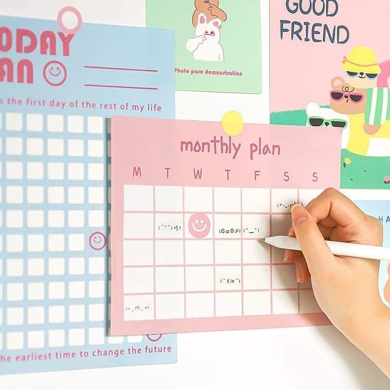 Planner Set Nhiều Màu Dễ Thương