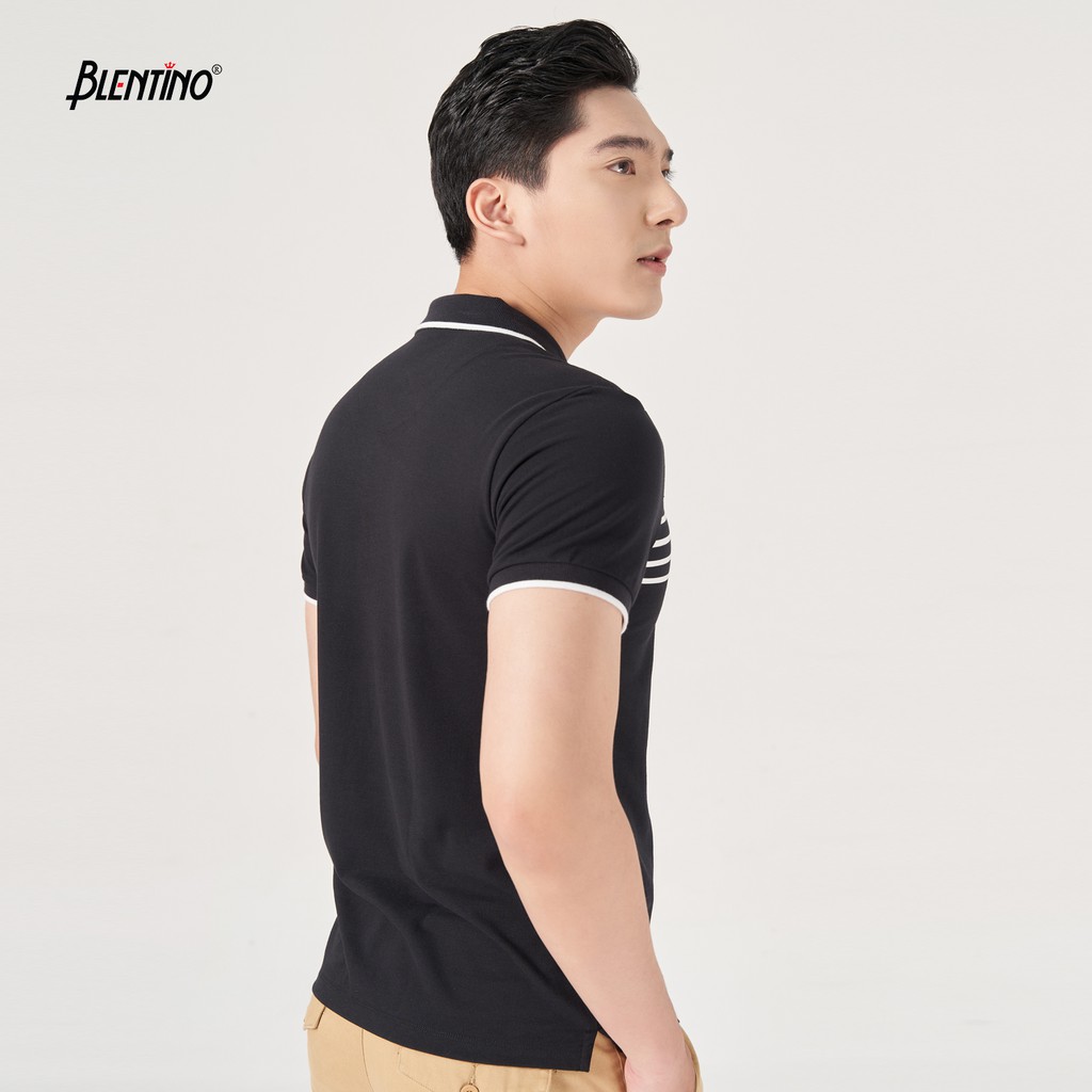 Áo polo nam có cổ in họa tiết Blentino PL1189(2)