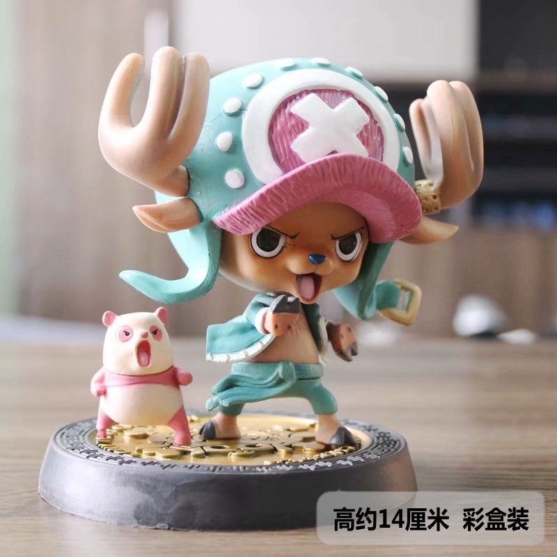 Mô hình Figure One piece Chibi Băng mũ rơm Luffy Zoro Usopp Sanji Nami Chopper Robin Franky Brook - Kunder Shop